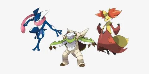 Greninja Chesnaught And Delphox Final Evolutions - Pokemon C