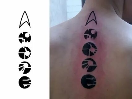 Star trek tattoo, Star trek insignia, Tattoos