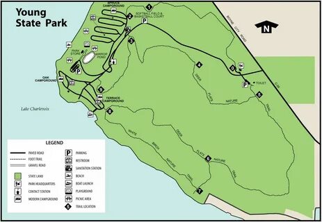 Young State Park Campground Map - Ark Valguero Spawn Map