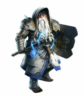 Male Dwarf Cleric or Paladin - Pathfinder PFRPG DND D&D 3.5 