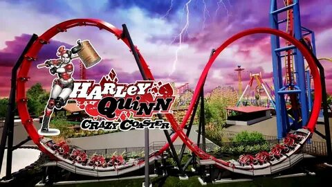 Harley Quinn Crazy Coaster New 2018 Ride Six Flags Discovery