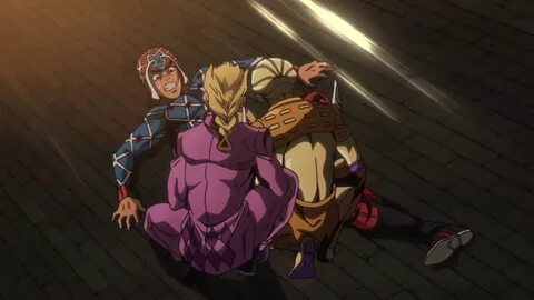 Jojo Golden Wind Meme Giorno gives Mista the succ but his th