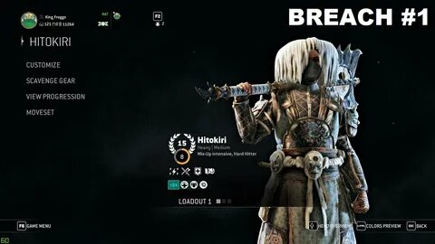 Hitokiri's Breach #1 - Starting a new tradition FOR HONOR - 