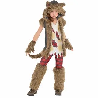 Girls Brown Werewolf Costume Party City