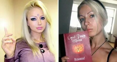 Valeria Lukyanova Before and After Make-Up Up Tino