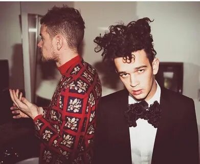 Adam and Matty looking dashing in their suits * the 1975 * T