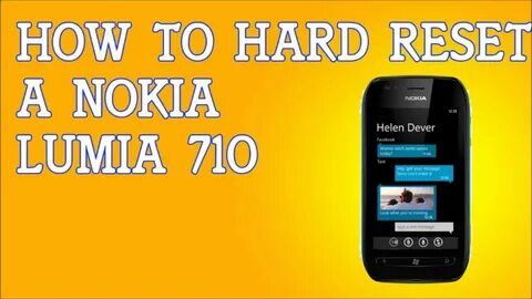 How To Hard Reset A Nokia Lumia 710 For T-Mobile - YouTube
