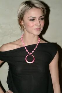 Samaire Armstrong braless in see-through top at the Fox Broa