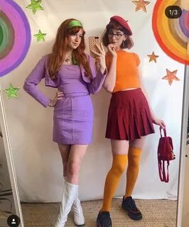 Velma and daphne scooby doo Halloween outfits, Duo halloween
