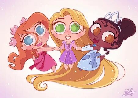 Chibi Princesses! Disney princess fan art, Walt disney chara