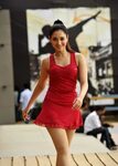 Tamanna Bhatia Showcasing Her Extremely Sexy Body In a Red R