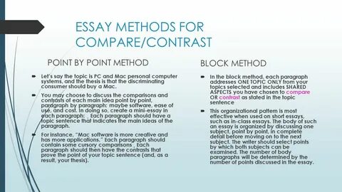 001 Essay Example Compare And Contrasting Contrast Point By Writing Method In Ka