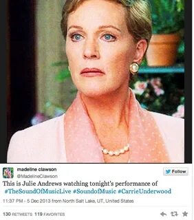 Julie Andrews did NOT watch Carrie Underwood "Sound of Music