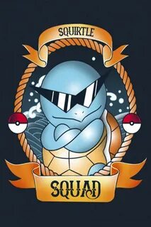 $46 Squirtle Squad Metal Poster Squirtle squad, Squirtle, An