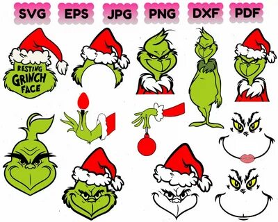 Grinch Face Svg Free Download - SVG images Collections