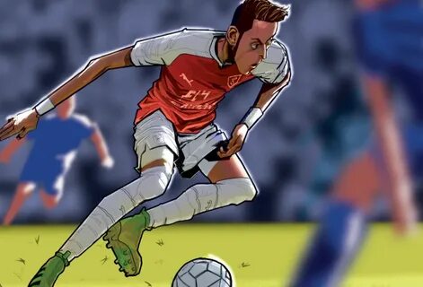 OZIL Illustration For Pog Mo Goal Magazine on Behance