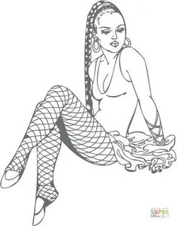 Pinup Coloring Pages - Coloring Home