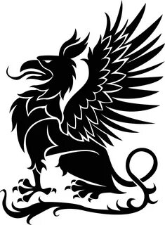 Griffin Black And White Png Clipart - Large Size Png Image -