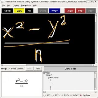 FreeHand Formula Entry System