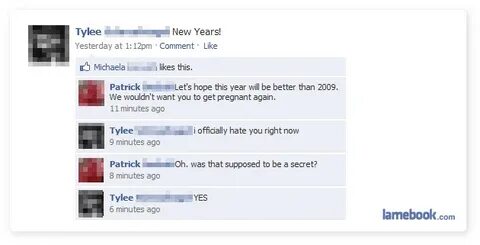 Facebook #1: New Years and Pregnancy