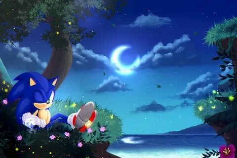 Moonlight Sonic, Sonic art, Sonic the hedgehog