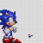 Sonic Sprite Pixel Art Grid All in one Photos
