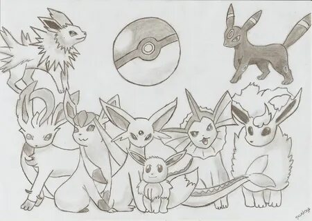 Eevee and its Evolutions by jsantis91 on DeviantArt Eevee, D