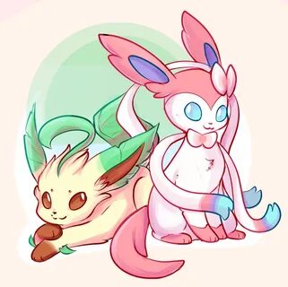 Leafeon and Sylveon Pokemon eeveelutions, Cute pokemon pictu