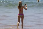 Paige Butcher showing off her fantastic body in a tiny bi-co