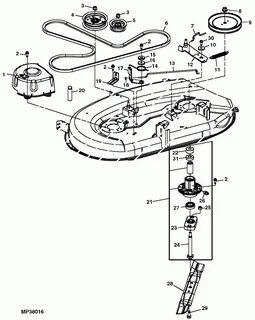 John Deere 265 46 Inch Mower Deck Parts Diagram