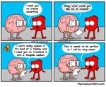 The Awkward Yeti Awkward yeti, Heart and brain comic, Bones 