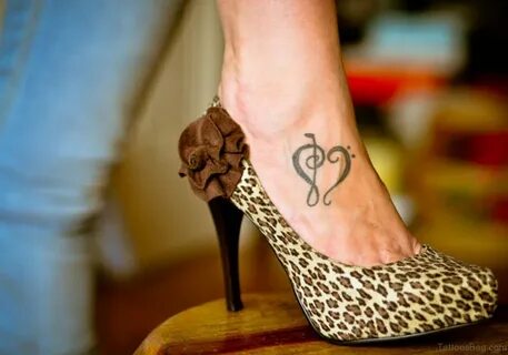 33 Cute Music Notes Tattoos On Ankle - Tattoo Designs - Tatt