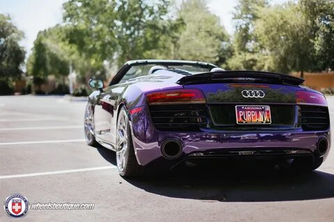 Audi R8 Velvet Purple on HRE P40SC Gallery - Wheels Boutique