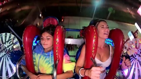 Hotties slingshot ride compilation roundup slingshot ride pass Out funny slingsh