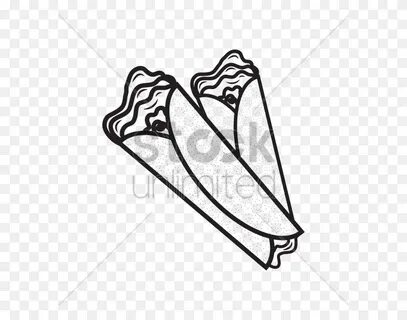 Taco Clip Art Taco Image - Tacos Clipart Black And White - S