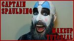 Captain Spaulding Makeup Tutorial.Quick Easy Halloween Clown