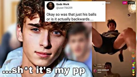 TikTok star Josh Richards LEAKED himself on INSTA LIVESTREAM