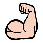Cartoon Strong Arm Flexing Bicep Illustrations, Royalty-free