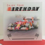 Happy Birthday F1 Racing Car Birthday Card laservisionthai H