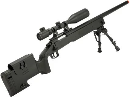Airsoft Guns ASG M40A3 Black Spring Sniper Rifle Sportline U