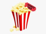 Popcorn Film Cinema Movie4k - Transparent Background Popcorn