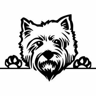 Cairn Terrier Dog Head Car Magnet Magnets Kitchen & Home