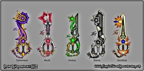 Dandelion Keyblades - Drawings - KH13 - for Kingdom Hearts