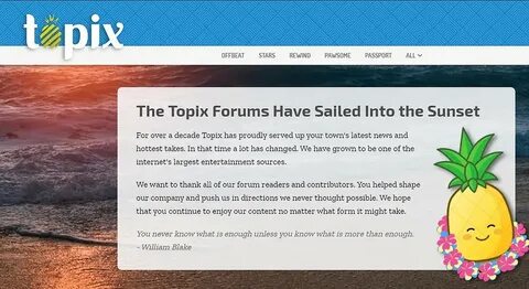 Topix closes, EP people now using fake Facebook profiles to 