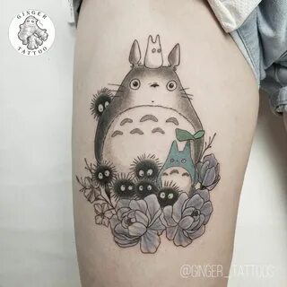 Ada totoro left boob tattoo