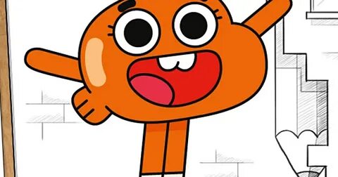 Coloring Book: How to draw Gumball Darwin step by step