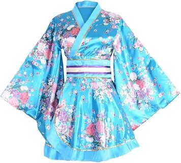 Women's Kimono Costume Adult Japanese Yukata San Jose Mall Geisha Swee...