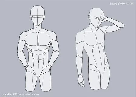 Reference Male Body Base Drawing - Micro Biosrockbar