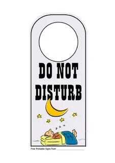 Do Not Disturb Sign Template printable pdf download