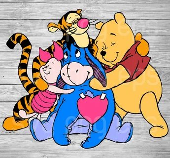 Winnie the Pooh Friends SVG, Cartoon Characters, Svg For Cri